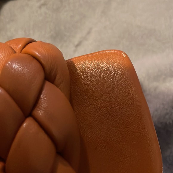 Open toe quilted mule brown - Picture 7 of 7